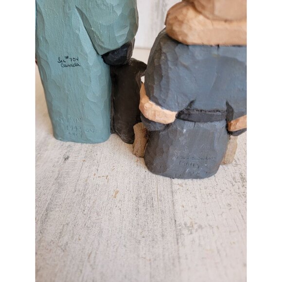 Lancy Smith folk art Santa Claus 710s lab St dog Xmas decor cat set - Picture 8 of 9